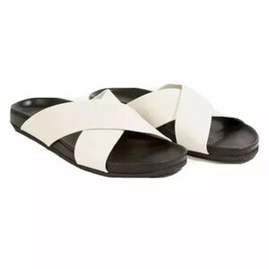 Johnny Was Chiara Sandals Blanc 40/10 Comfort Leather